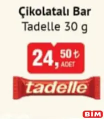 TADELLE BAR ÇİKOLATA 30 G